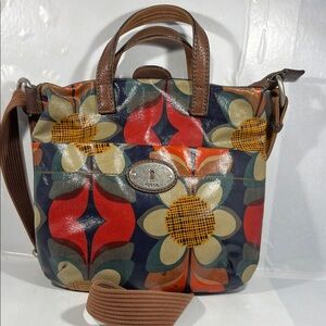 Fossil Women's Multicolor Floral Crossbody Bag
